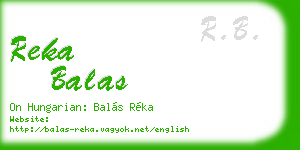 reka balas business card